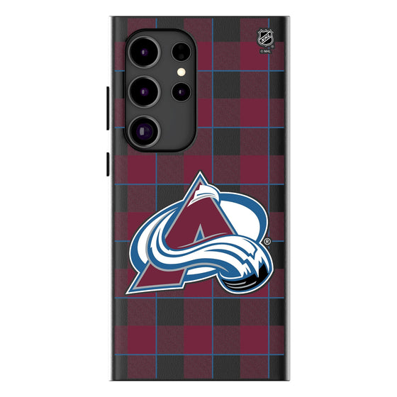 Colorado Avalanche Plaid MagSafe Compatible Phone Case-1