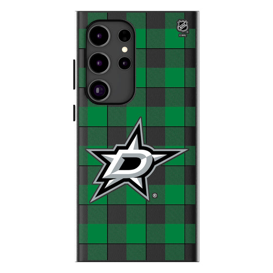 Dallas Stars Plaid MagSafe Compatible Phone Case-1