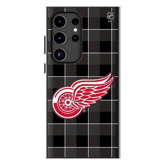 Detroit Red Wings Plaid MagSafe Compatible Phone Case-0