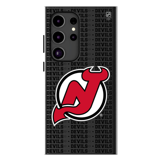 New Jersey Devils Text Backdrop MagSafe Compatible Phone Case-0