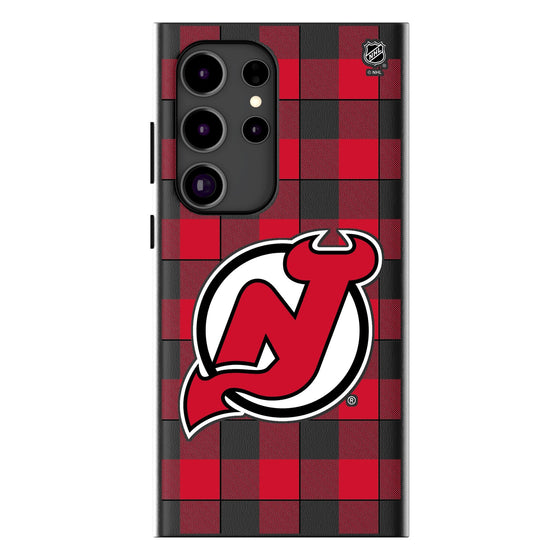 New Jersey Devils Plaid MagSafe Compatible Phone Case-1