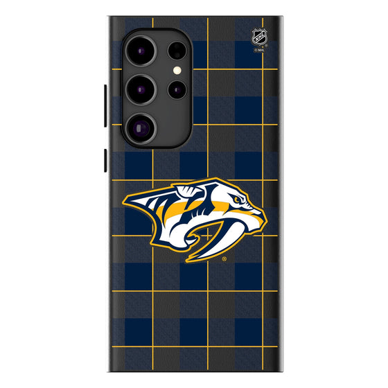 Nashville Predators Plaid MagSafe Compatible Phone Case-0