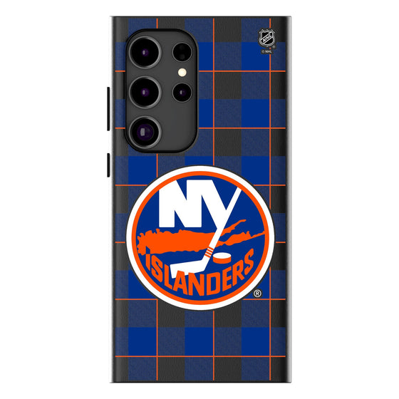 New York Islanders Plaid MagSafe Compatible Phone Case-0