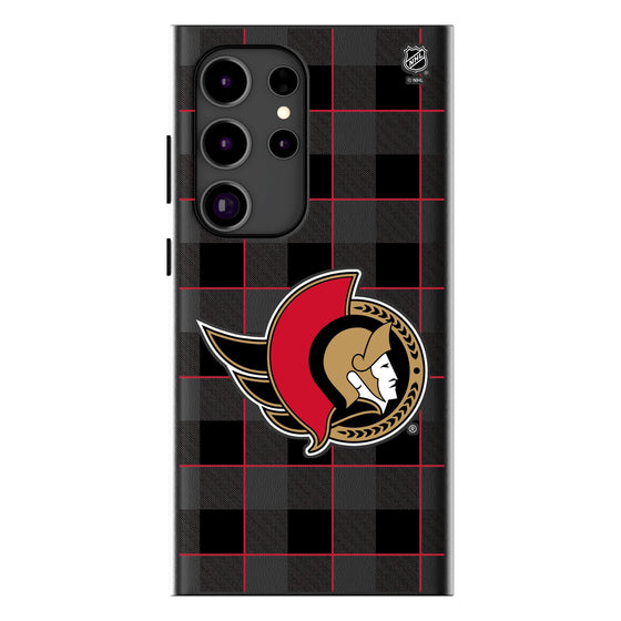 Ottawa Senators Plaid MagSafe Compatible Phone Case-0