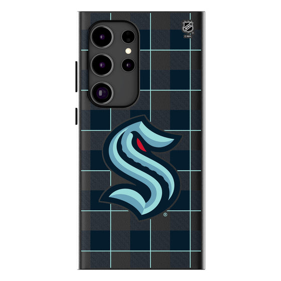 Seattle Kraken Plaid MagSafe Compatible Phone Case-0