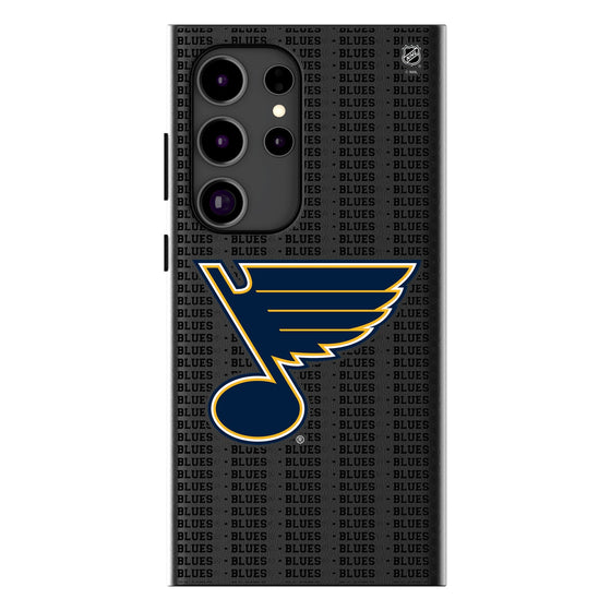 St. Louis Blues Text Backdrop MagSafe Compatible Phone Case-0