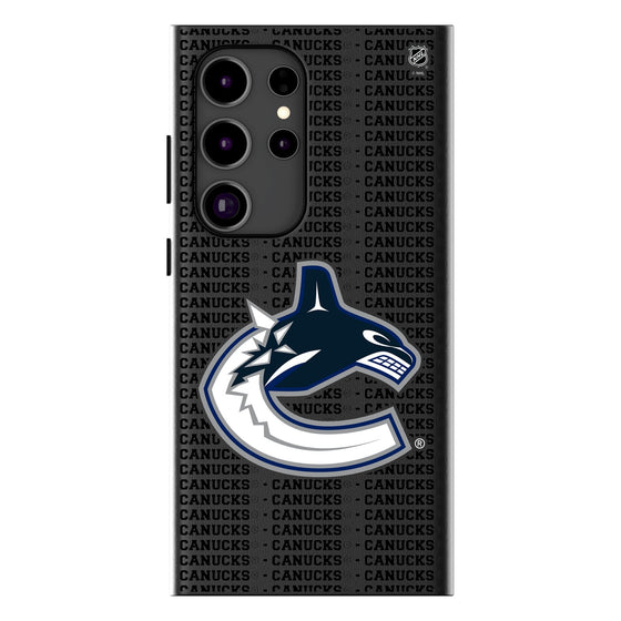 Vancouver Canucks Text Backdrop MagSafe Compatible Phone Case-0