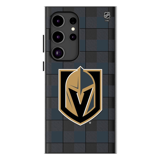 Vegas Golden Knights Plaid MagSafe Compatible Phone Case-1