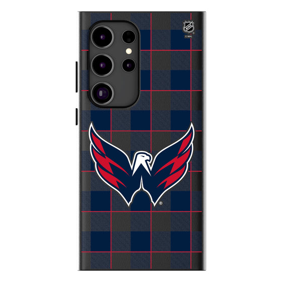 Washington Capitals Plaid MagSafe Compatible Phone Case-1