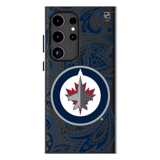 Winnipeg Jets Paisley MagSafe Compatible Phone Case-0