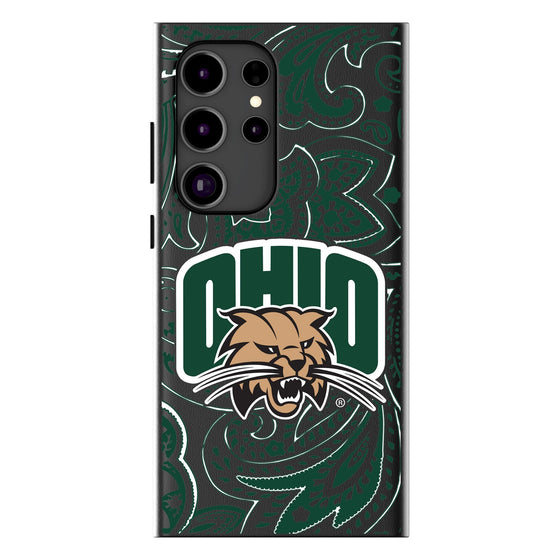 Ohio University Bobcats Paisley MagSafe Compatible Phone Case-0