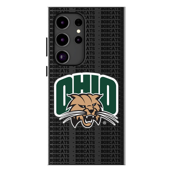 Ohio University Bobcats Text Backdrop MagSafe Compatible Phone Case-0