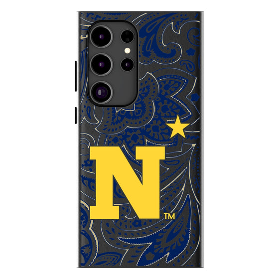 United State Naval Academy Midshipmen Paisley MagSafe Compatible Phone Case-0