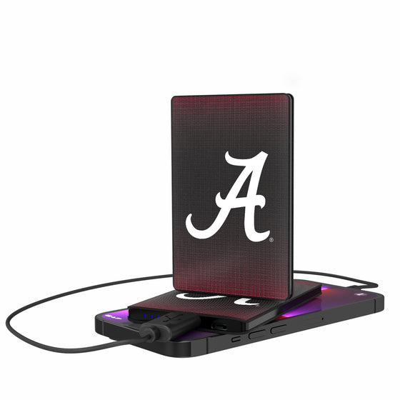 Alabama Crimson Tide Linen 2500mAh Credit Card Powerbank-0