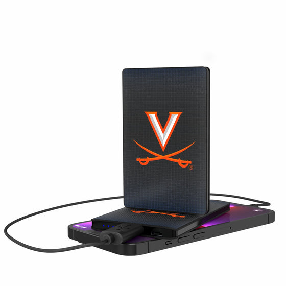 Virginia Cavaliers Linen 2500mAh Credit Card Powerbank-0