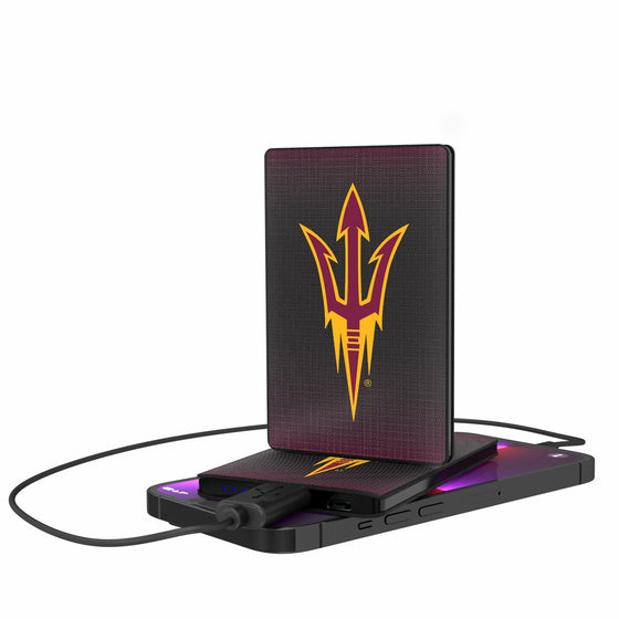 Arizona State Sun Devils Linen 2500mAh Credit Card Powerbank-0