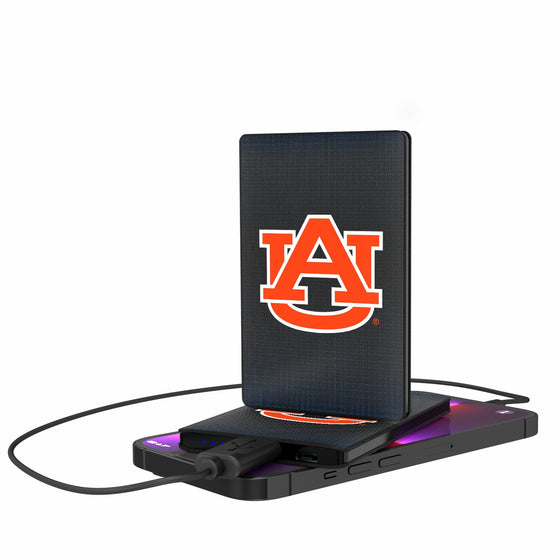 Auburn Tigers Linen 2500mAh Credit Card Powerbank-0