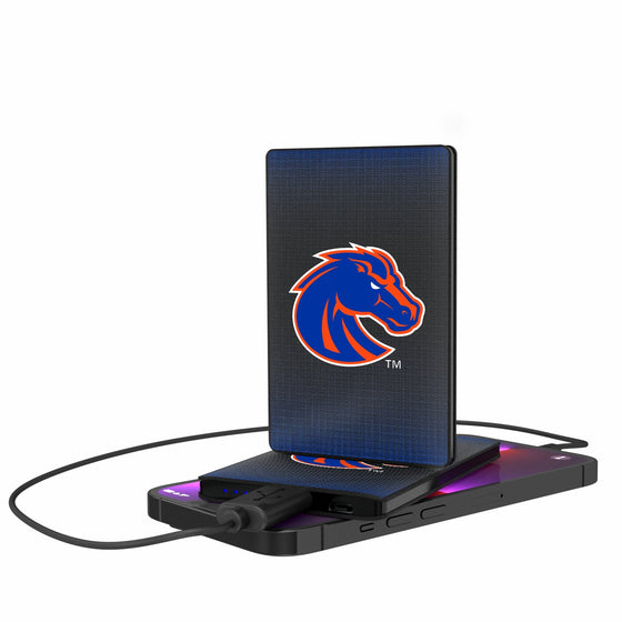 Boise State Broncos Linen 2500mAh Credit Card Powerbank-0