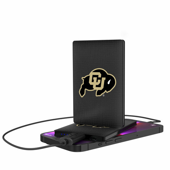 Colorado Buffaloes Linen 2500mAh Credit Card Powerbank-0