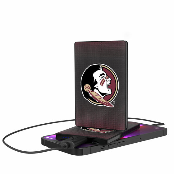 Florida State Seminoles Linen 2500mAh Credit Card Powerbank-0