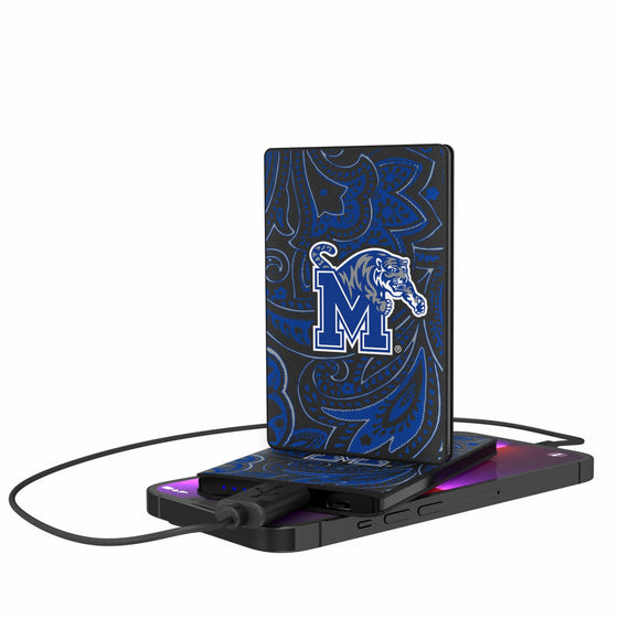 University of Memphis Tigers Paisley 2500mAh Credit Card Powerbank-0