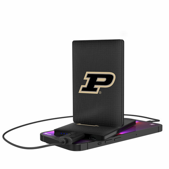 Purdue Boilermakers Linen 2500mAh Credit Card Powerbank-0