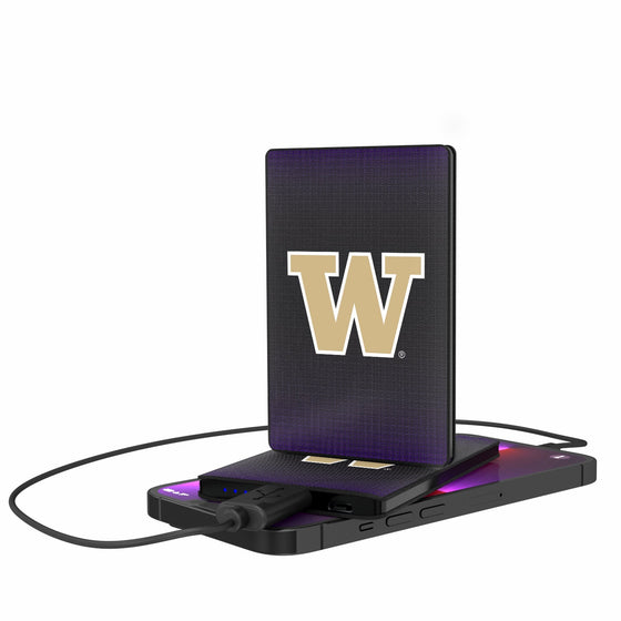 Washington Huskies Linen 2500mAh Credit Card Powerbank-0