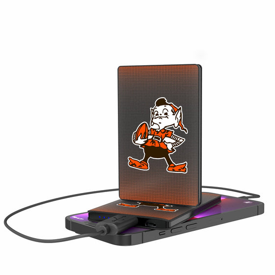 Cleveland Browns Historic Collection Linen 2500mAh Credit Card Powerbank-0