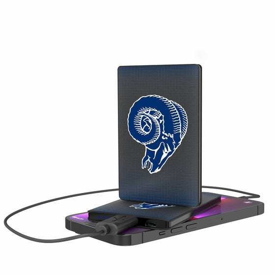 Los Angeles Rams Historic Collection Linen 2500mAh Credit Card Powerbank-0