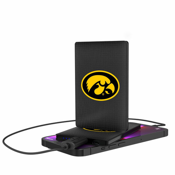 Iowa Hawkeyes Linen 2500mAh Credit Card Powerbank-0