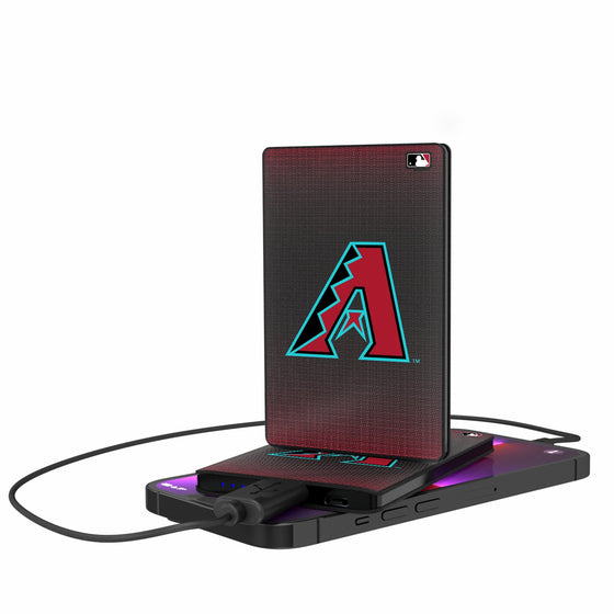 Arizona Diamondbacks Linen 2500mAh Credit Card Powerbank-0