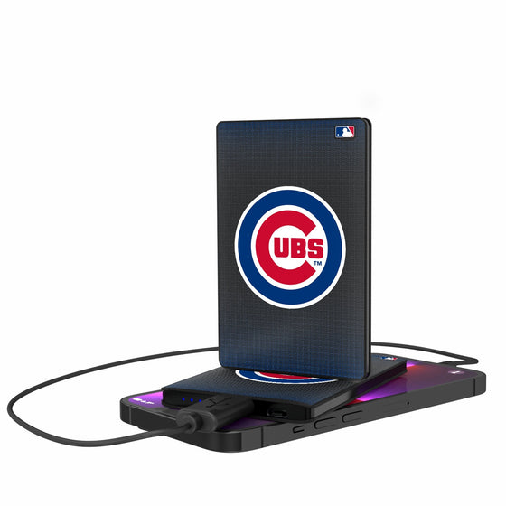 Chicago Cubs Linen 2500mAh Credit Card Powerbank-0