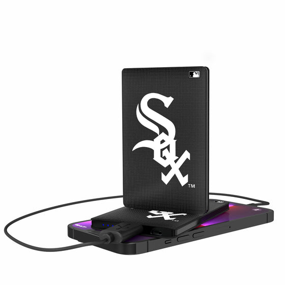 Chicago White Sox Linen 2500mAh Credit Card Powerbank-0