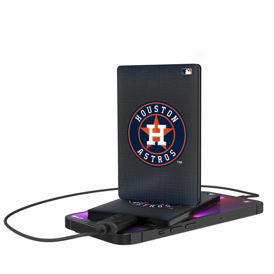 Houston Astros Linen 2500mAh Credit Card Powerbank-0