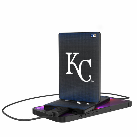 Kansas City Royals Linen 2500mAh Credit Card Powerbank-0