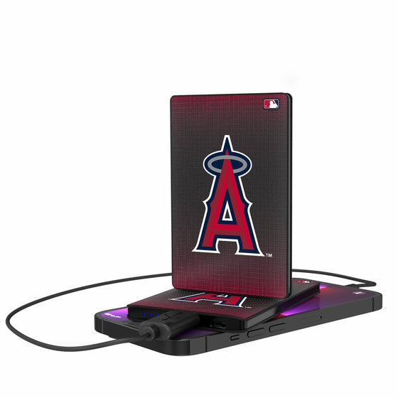 Los Angeles Angels Linen 2500mAh Credit Card Powerbank-0