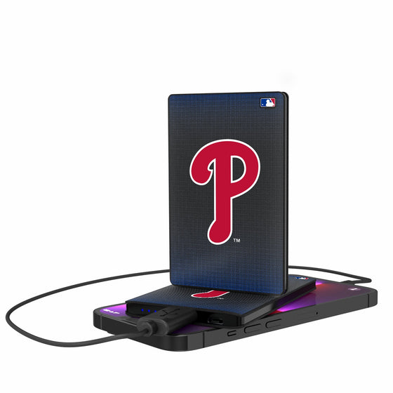 Philadelphia Phillies Linen 2500mAh Credit Card Powerbank-0