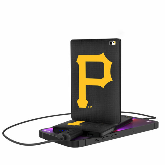 Pittsburgh Pirates Linen 2500mAh Credit Card Powerbank-0