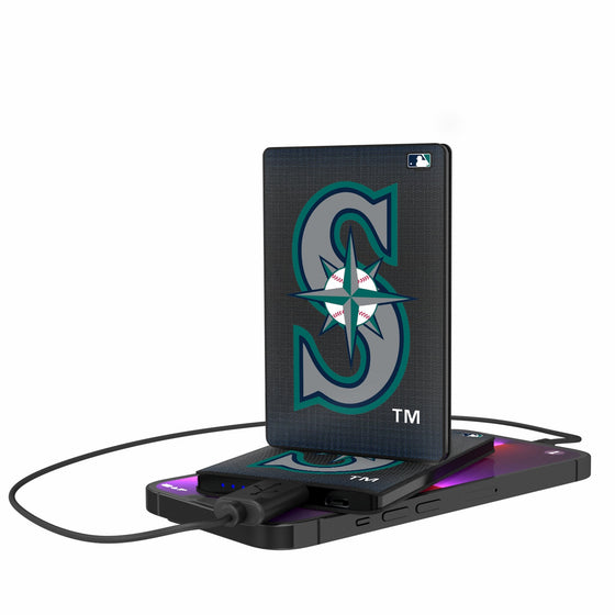 Seattle Mariners Linen 2500mAh Credit Card Powerbank-0