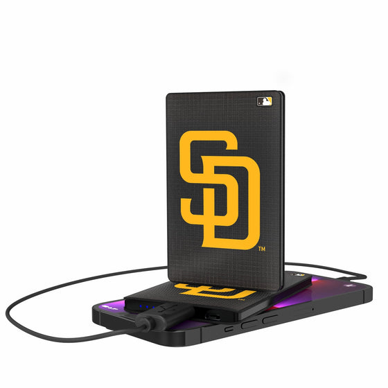 San Diego Padres Linen 2500mAh Credit Card Powerbank-0