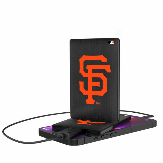 San Francisco Giants Linen 2500mAh Credit Card Powerbank-0