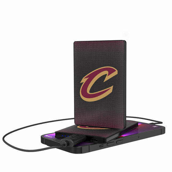 Cleveland Cavaliers Linen 2500mAh Credit Card Powerbank-0