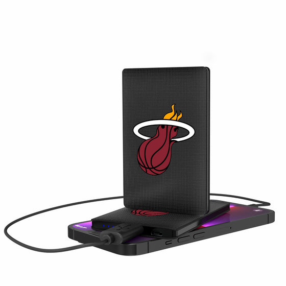 Miami Heat Linen 2500mAh Credit Card Powerbank-0