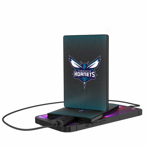 Charlotte Hornets Linen 2500mAh Credit Card Powerbank-0