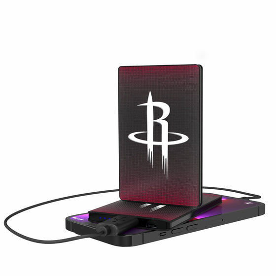 Houston Rockets Linen 2500mAh Credit Card Powerbank-0