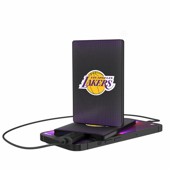 Los Angeles Lakers Linen 2500mAh Credit Card Powerbank-0