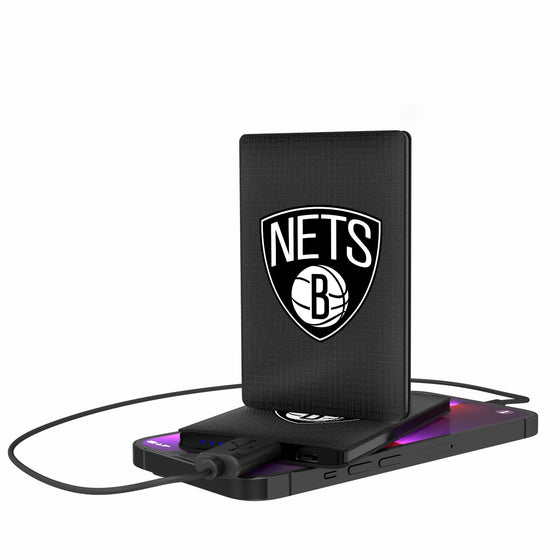 Brooklyn Nets Linen 2500mAh Credit Card Powerbank-0