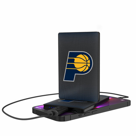 Indiana Pacers Linen 2500mAh Credit Card Powerbank-0