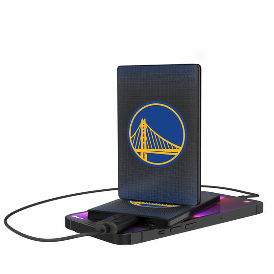 Golden State Warriors Linen 2500mAh Credit Card Powerbank-0