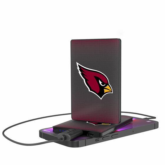 Arizona Cardinals Linen 2500mAh Credit Card Powerbank-0